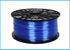 Изображение PETG tlačová struna 1,75 - vlákno priehľadná modrá 1 kg