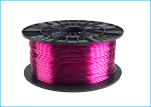 Imagen de PETG tlačová struna 1,75 - vlákno priehľadná fialová 1 kg