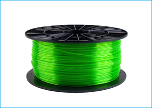 Obrázok PETG tlačová struna 1,75 - vlákno priehľadná zelená 1 kg