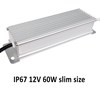 Изображение LED Adaptér Vodeodolný IP67 12V 60W 5A 170-250V 158*70*50